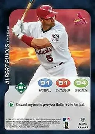 2011 Topps Attax #8 - Albert Pujols - St. Louis Cardinals