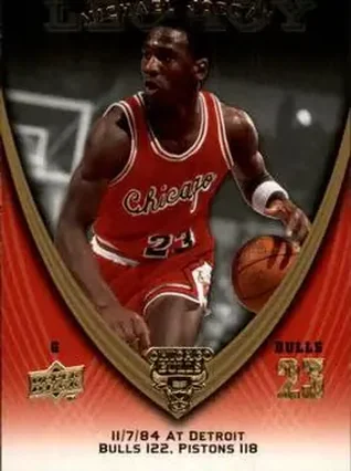 2008-09 Upper Deck Michael Jordan Legacy Collection #6 - Michael Jordan - Chicago Bulls