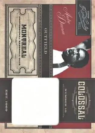 2011 Panini Prime Cuts - Colossal Materials #10 - Andre Dawson - Montreal Expos