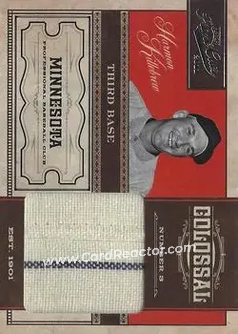 2011 Panini Prime Cuts - Colossal Materials #16 - Harmon Killebrew - Minnesota Twins - Front