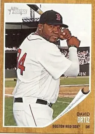 2011 Topps Heritage #3 - David Ortiz - Boston Red Sox