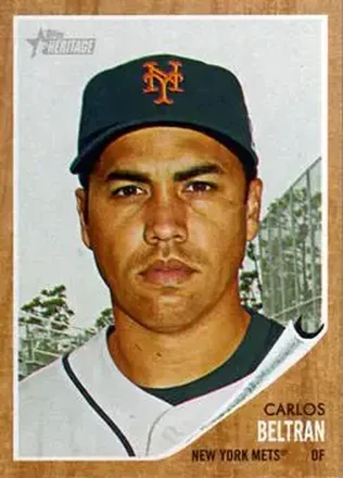 2011 Topps Heritage #7 - Carlos Beltran - New York Mets