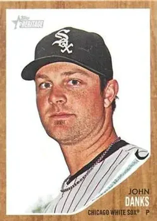 2011 Topps Heritage #8 - John Danks - Chicago White Sox