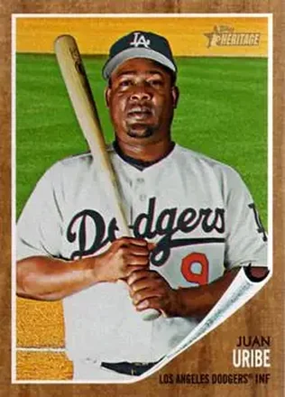 2011 Topps Heritage #9 - Juan Uribe - Los Angeles Dodgers