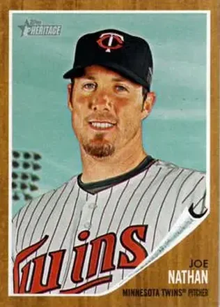 2011 Topps Heritage #11 - Joe Nathan - Minnesota Twins