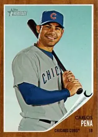 2011 Topps Heritage #14 - Carlos Peña - Chicago Cubs