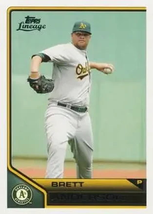 2011 Topps Lineage #18 - Brett Anderson - Oakland Athletics