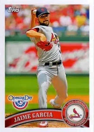 2011 Topps Opening Day #11 - Jaime Garcia - St. Louis Cardinals