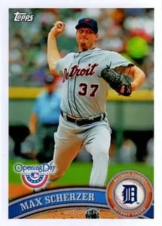 2011 Topps Opening Day #16 - Max Scherzer - Detroit Tigers