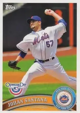 2011 Topps Opening Day #25 - Johan Santana - New York Mets