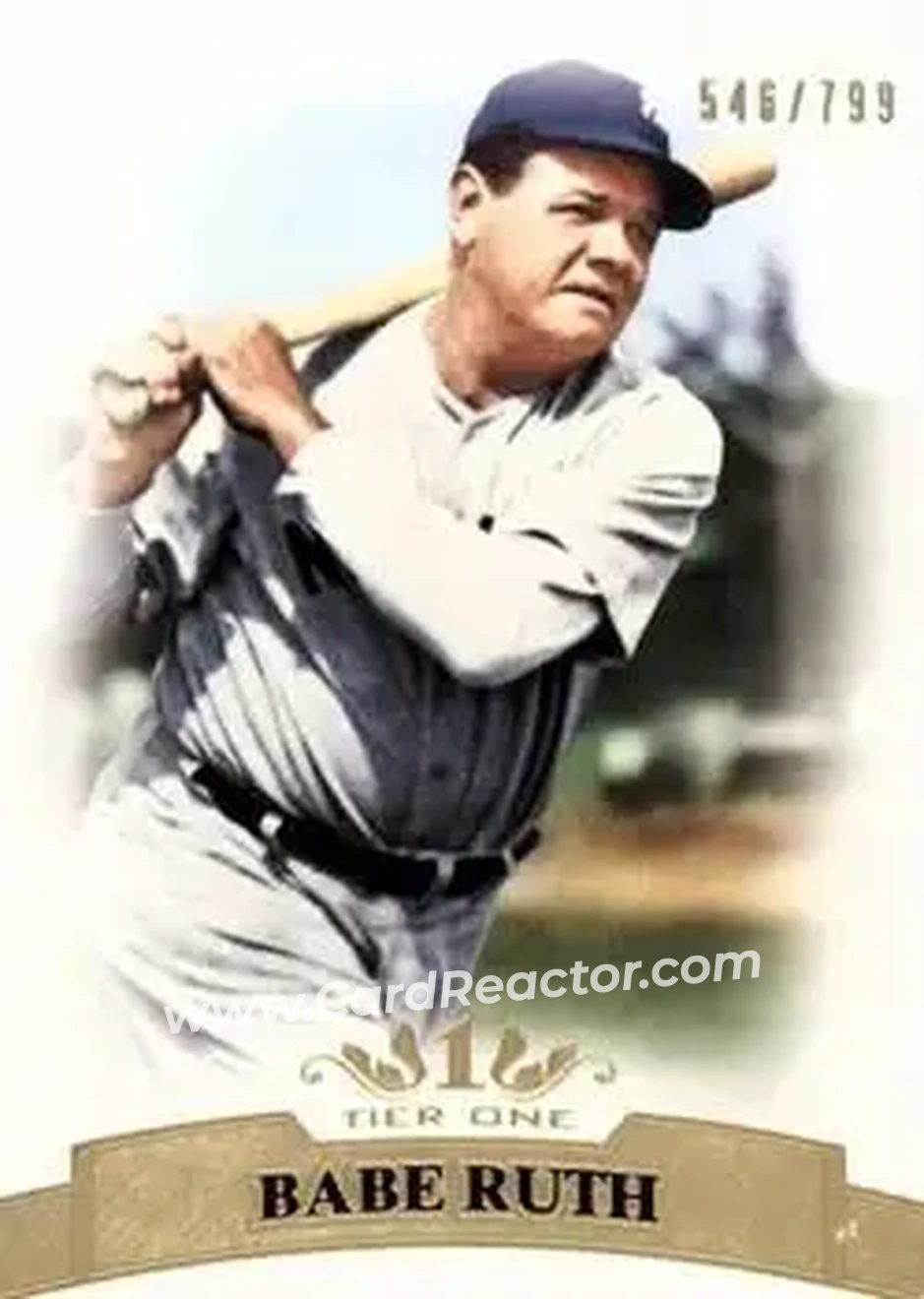 2011 Topps Tier One #3 - Babe Ruth - New York Yankees - Front