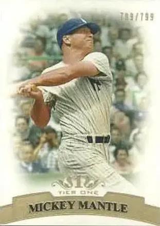 2011 Topps Tier One #7 - Mickey Mantle - New York Yankees