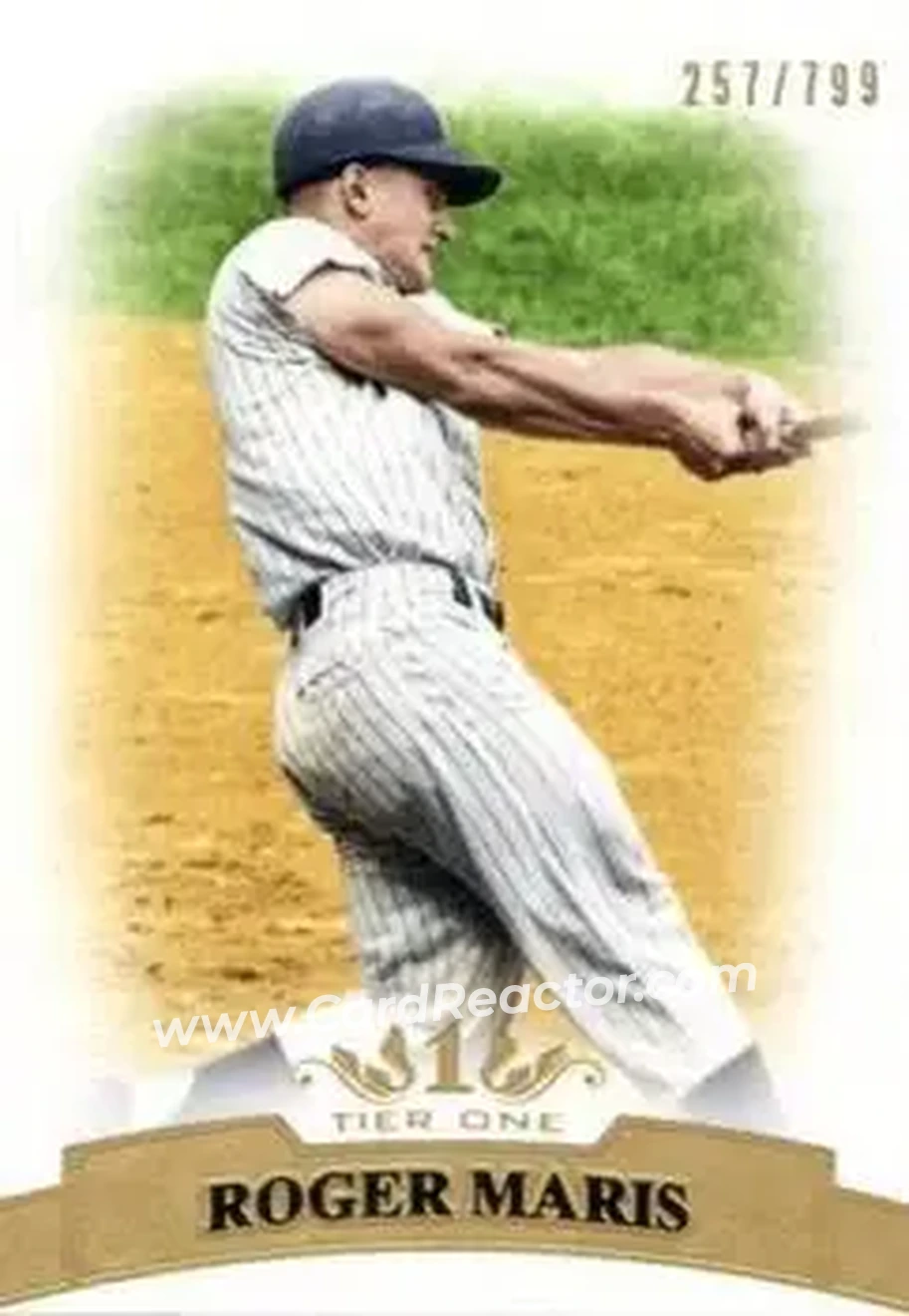 2011 Topps Tier One #9 - Roger Maris - New York Yankees - Front