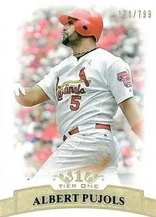 2011 Topps Tier One #10 - Albert Pujols - St. Louis Cardinals