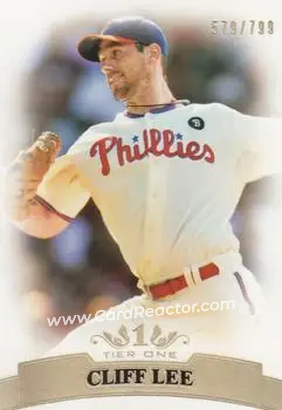 2011 Topps Tier One #16 - Cliff Lee - Philadelphia Phillies - Front