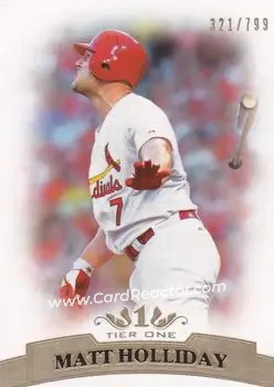 2011 Topps Tier One #17 - Matt Holliday - St. Louis Cardinals - Front