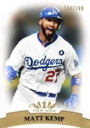 2011 Topps Tier One #25 - Matt Kemp - Los Angeles Dodgers