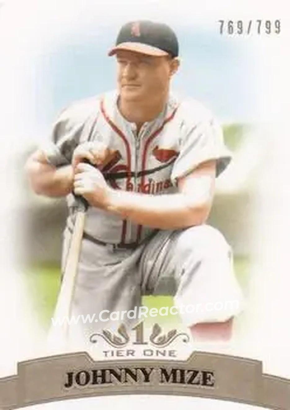 2011 Topps Tier One #30 - Johnny Mize - St. Louis Cardinals - Front