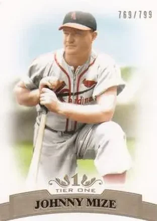2011 Topps Tier One #30 - Johnny Mize - St. Louis Cardinals