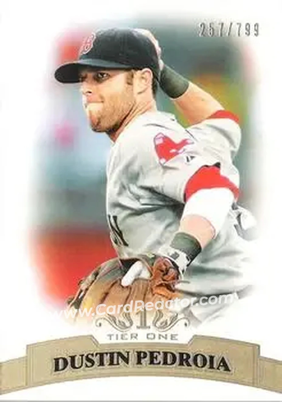 2011 Topps Tier One #31 - Dustin Pedroia - Boston Red Sox - Front