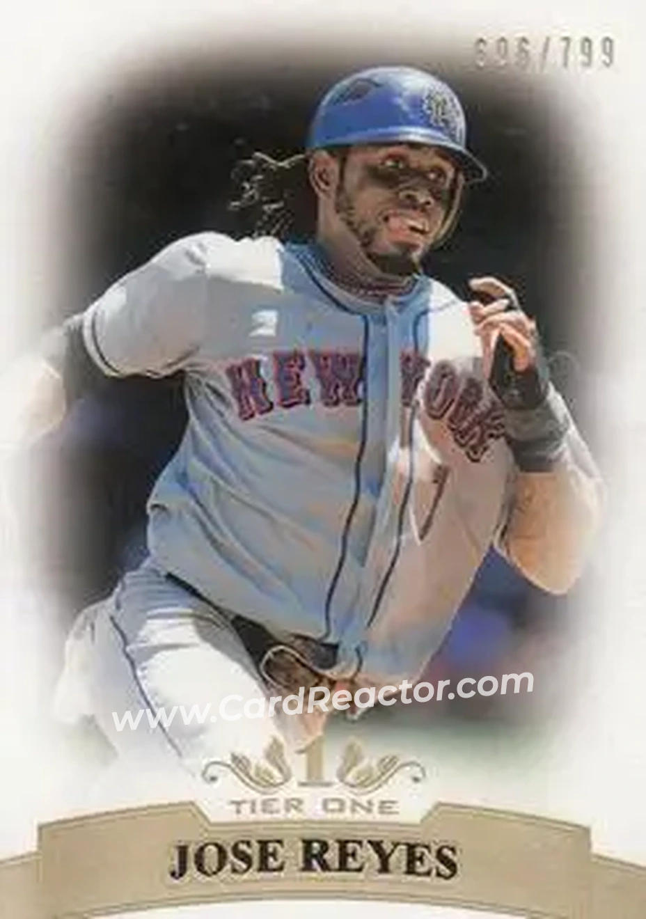 2011 Topps Tier One #37 - Jose Reyes - New York Mets - Front