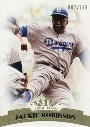 2011 Topps Tier One #42 - Jackie Robinson - Brooklyn Dodgers