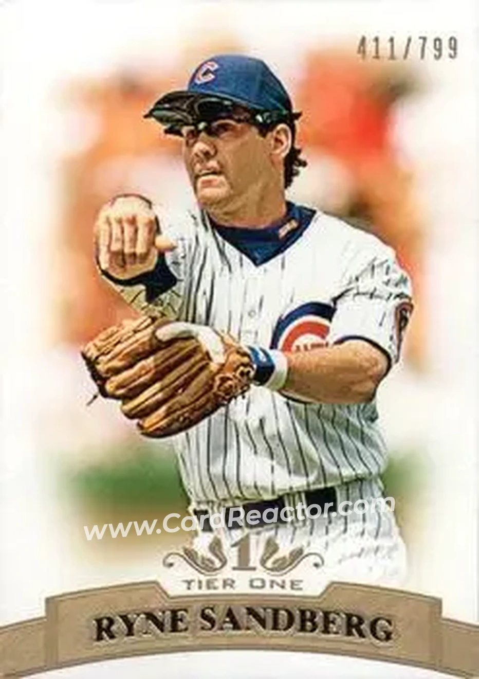 2011 Topps Tier One #46 - Ryne Sandberg - Chicago Cubs - Front