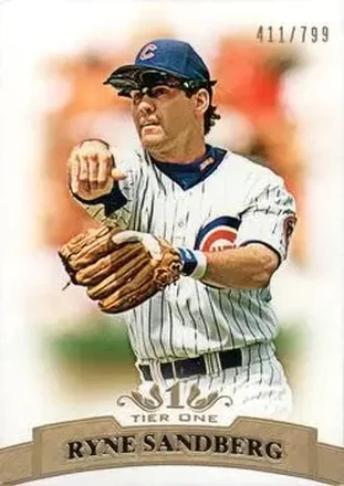 2011 Topps Tier One #46 - Ryne Sandberg - Chicago Cubs