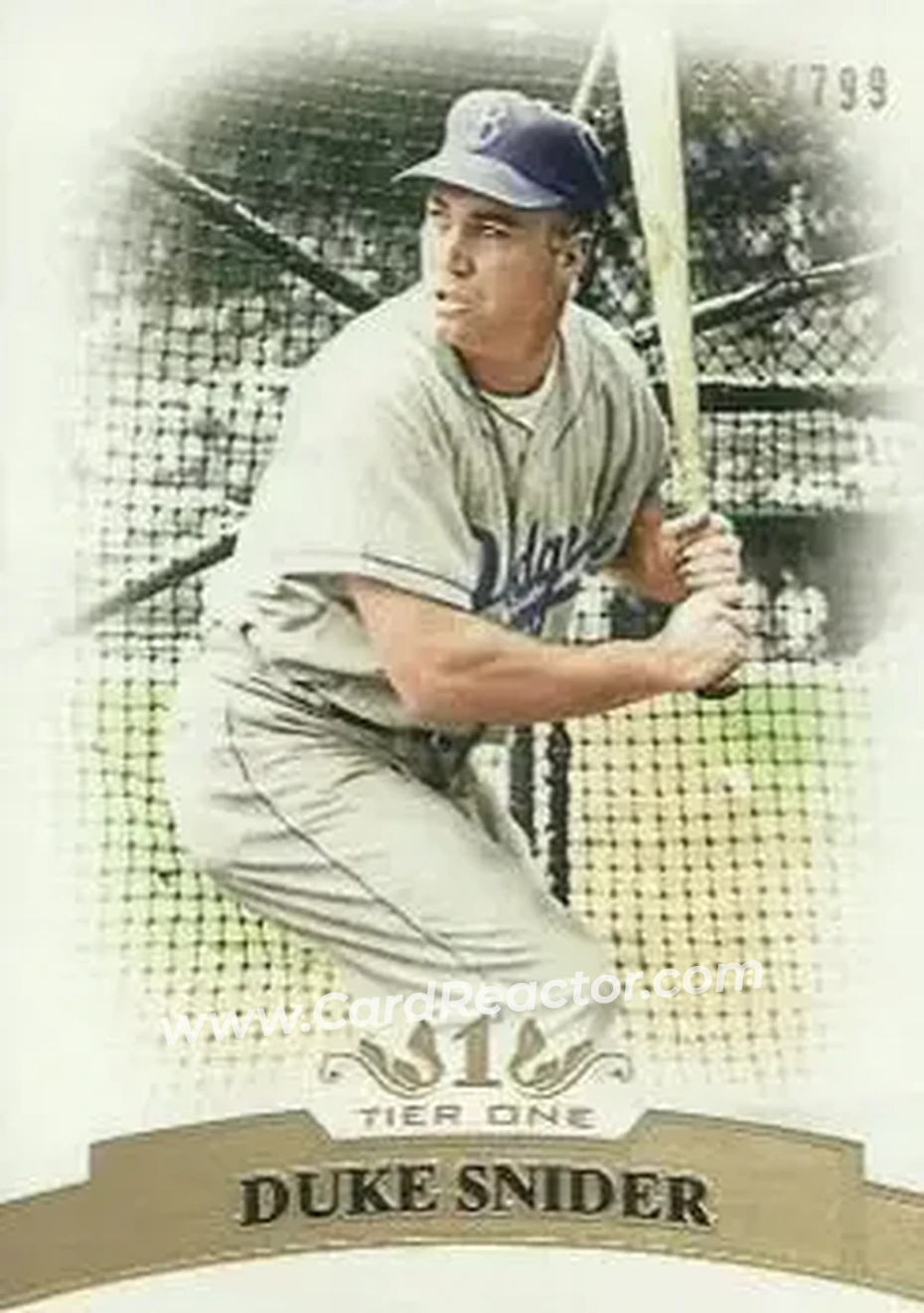 2011 Topps Tier One #47 - Edwin "Duke" Snider - Brooklyn Dodgers - Front