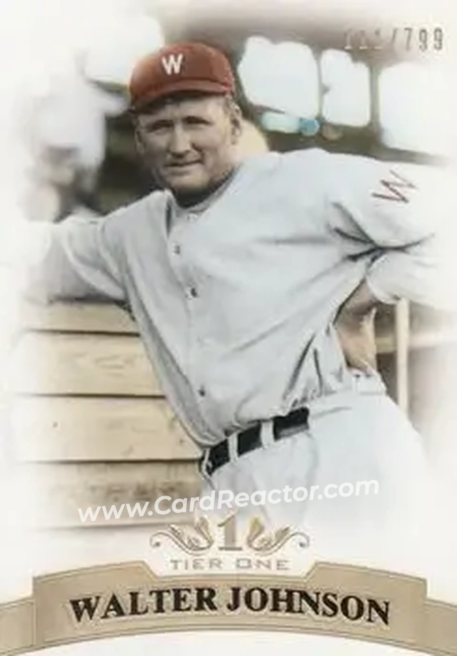 2011 Topps Tier One #50 - Walter Johnson - Washington Senators - Front