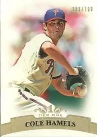 2011 Topps Tier One #52 - Cole Hamels - Philadelphia Phillies