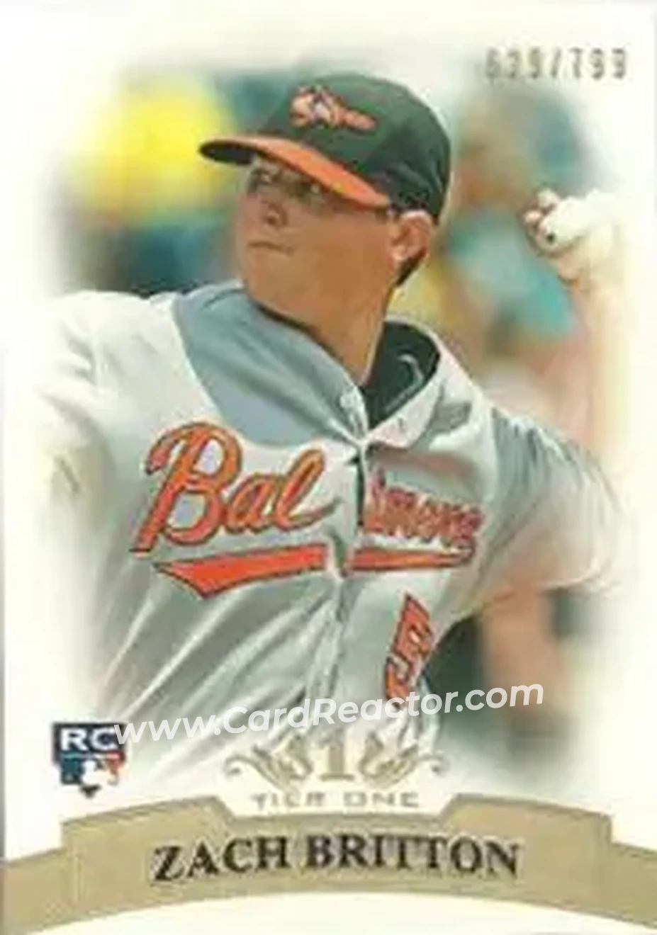 2011 Topps Tier One #53 - Zack Britton - Baltimore Orioles - Front