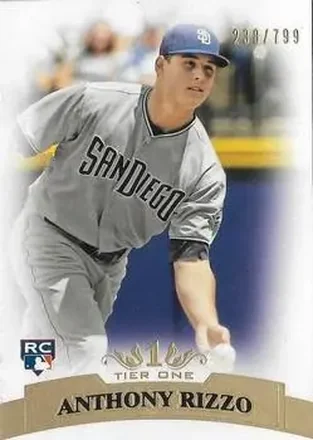 2011 Topps Tier One #58 - Anthony Rizzo - San Diego Padres