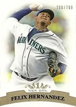 2011 Topps Tier One #59 - Felix Hernandez - Seattle Mariners