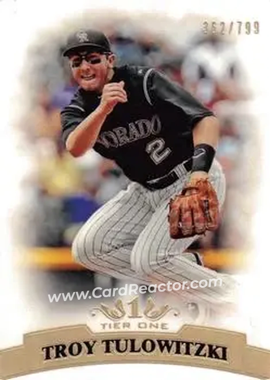 2011 Topps Tier One #61 - Troy Tulowitzki - Colorado Rockies - Front