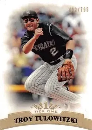 2011 Topps Tier One #61 - Troy Tulowitzki - Colorado Rockies