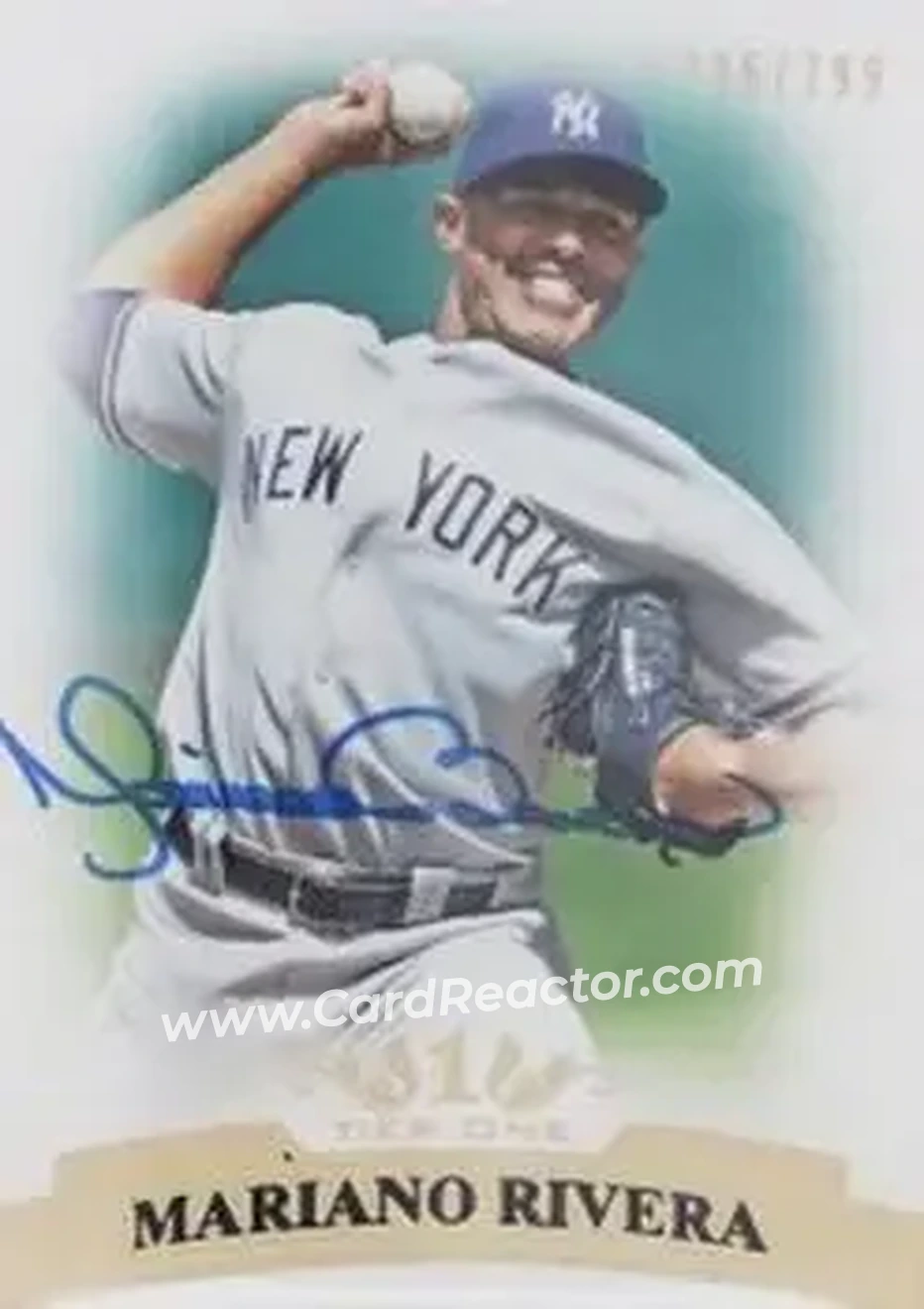 2011 Topps Tier One #63 - Mariano Rivera - New York Yankees - Front 2011 Topps Tier One #63 - Mariano Rivera - New York Yankees - Front