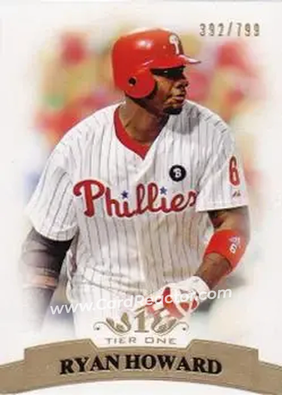2011 Topps Tier One #66 - Ryan Howard - Philadelphia Phillies - Front