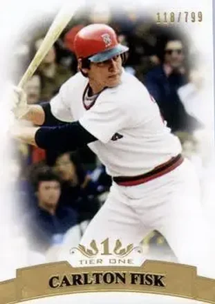 2011 Topps Tier One #72 - Carlton Fisk - Boston Red Sox