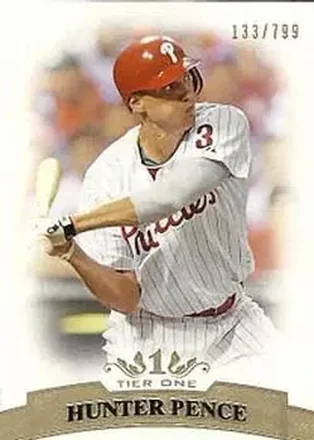 2011 Topps Tier One #73 - Hunter Pence - Philadelphia Phillies