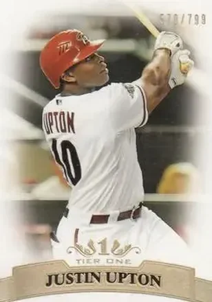 2011 Topps Tier One #74 - Justin Upton - Arizona Diamondbacks