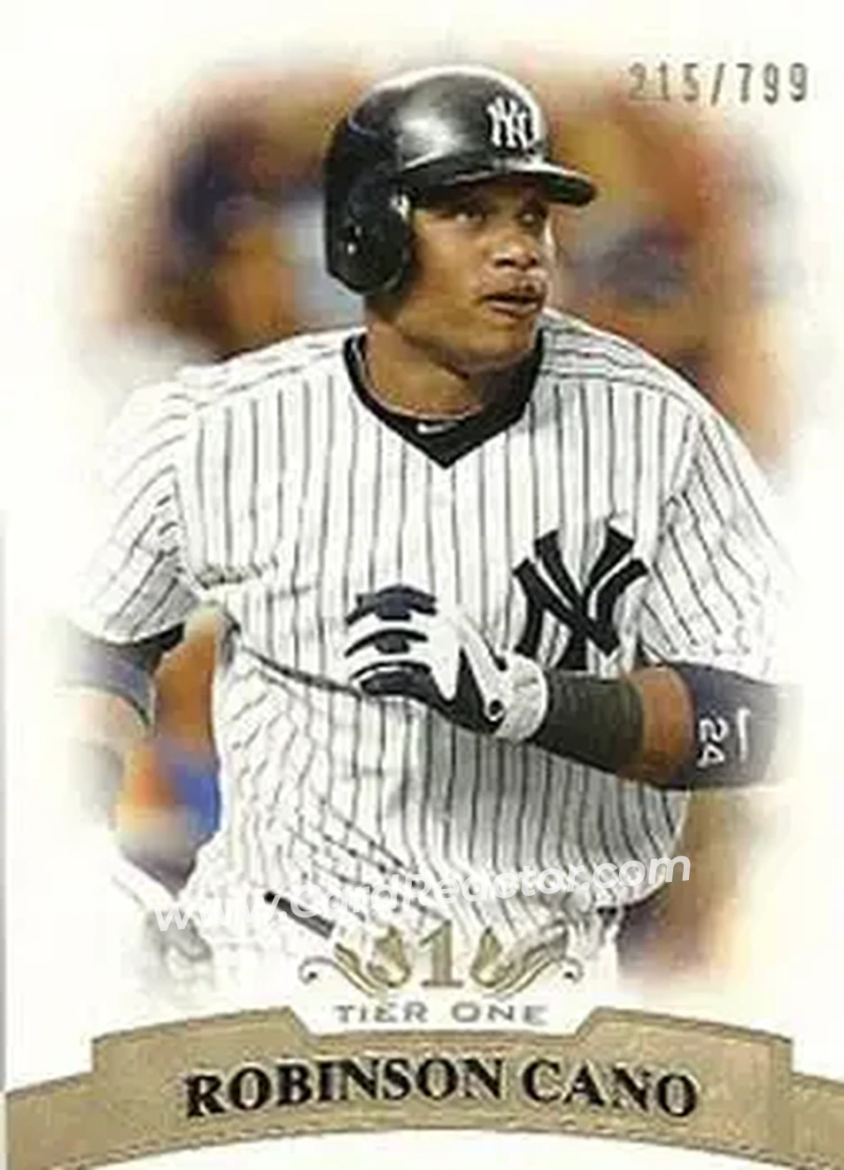 2011 Topps Tier One #75 - Robinson Cano - New York Yankees - Front