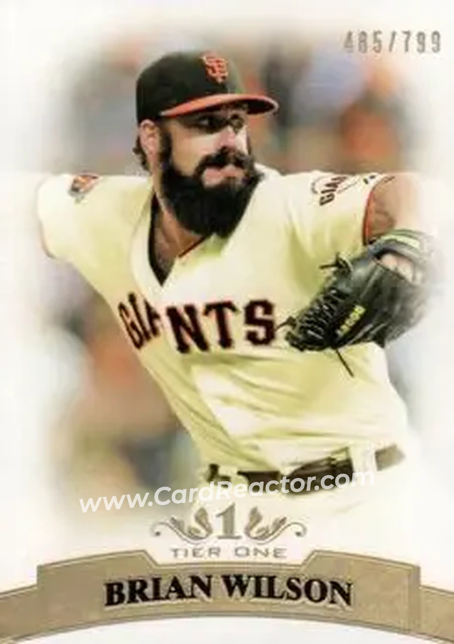 2011 Topps Tier One #76 - Brian Wilson - San Francisco Giants - Front