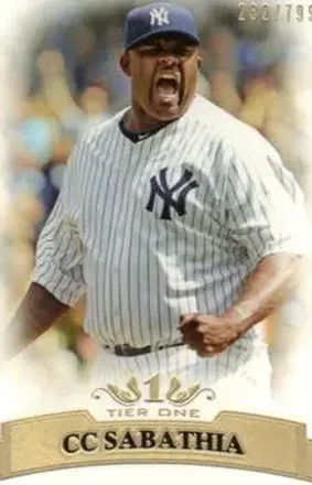 2011 Topps Tier One #77 - CC Sabathia - New York Yankees