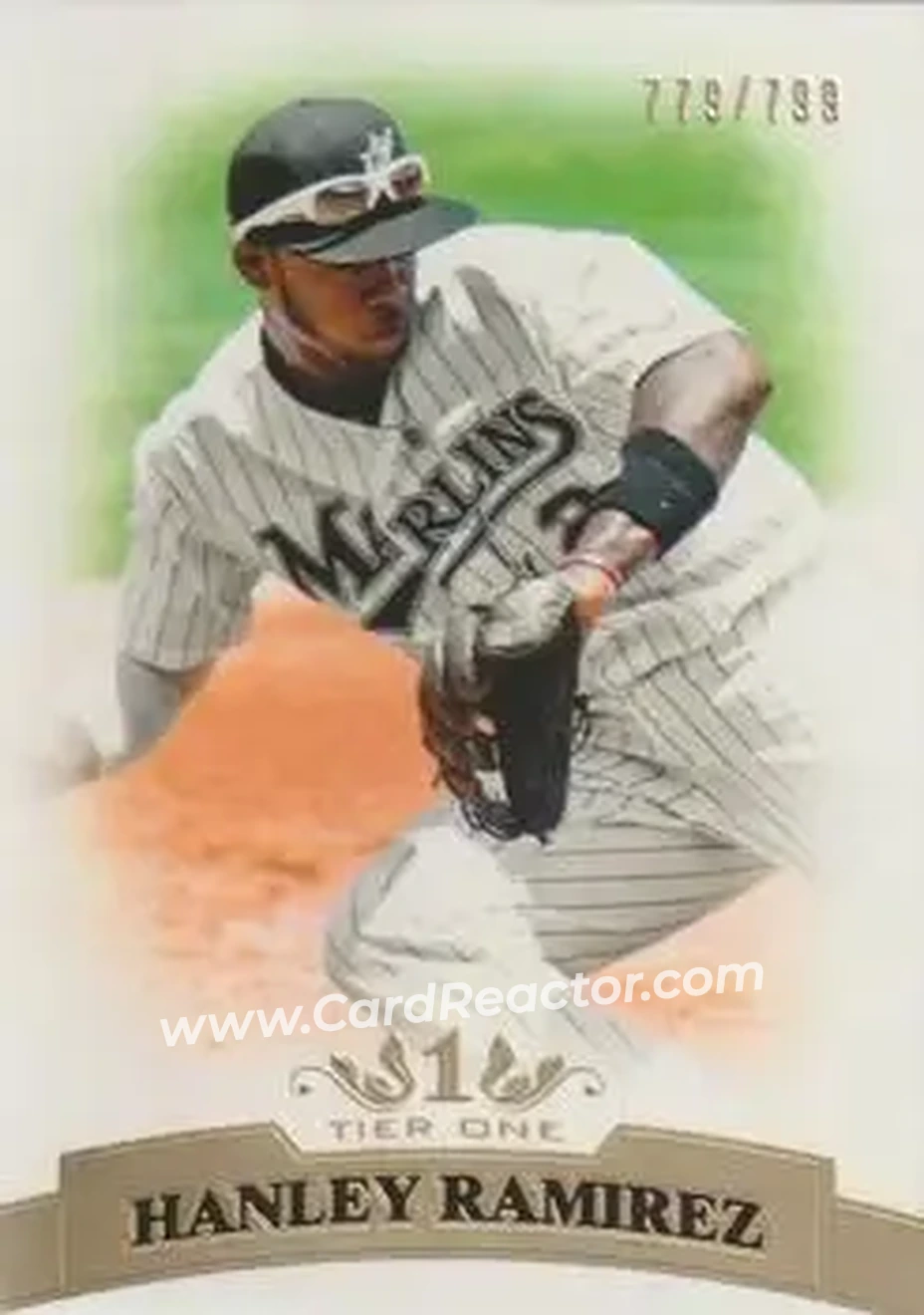 2011 Topps Tier One #78 - Hanley Ramirez - Florida Marlins - Front