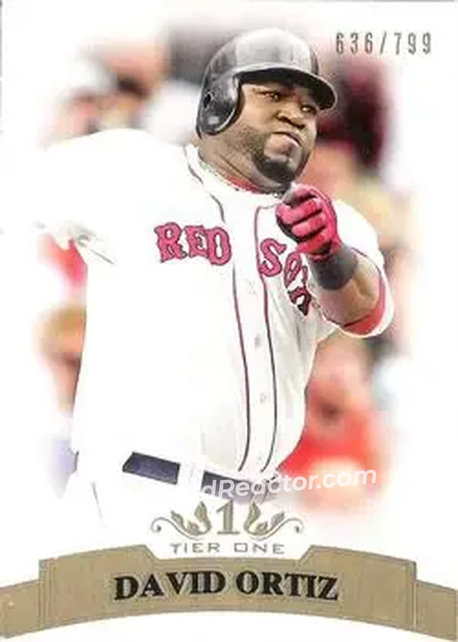 2011 Topps Tier One #79 - David Ortiz - Boston Red Sox - Front