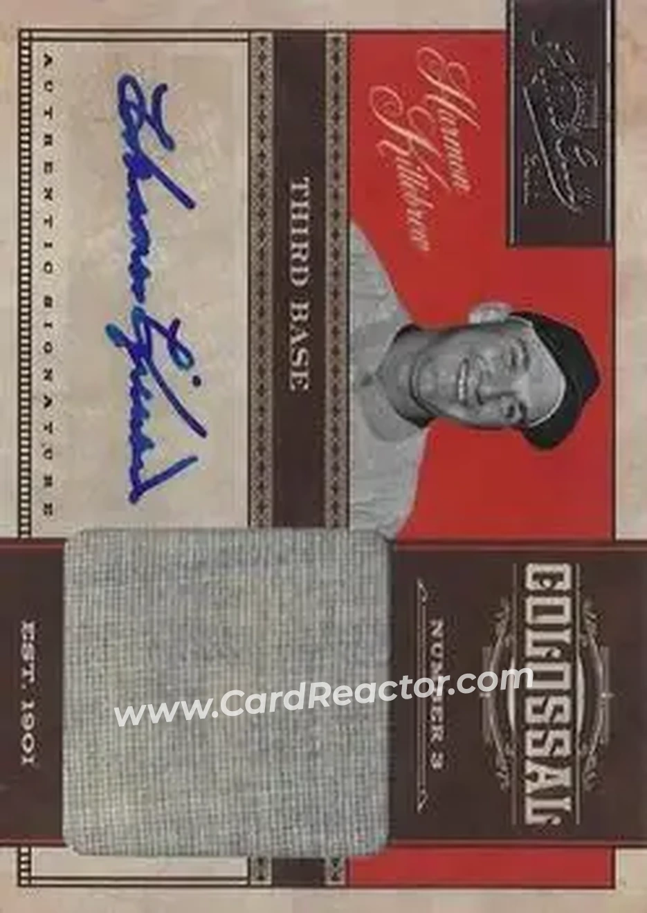 2011 Panini Prime Cuts - Colossal Materials Signatures #16 - Harmon Killebrew - Minnesota Twins - Front