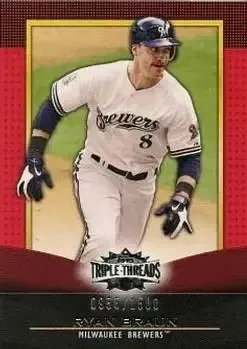 2011 Topps Triple Threads #1 - Ryan Braun - Milwaukee Brewers