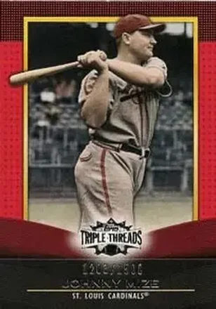 2011 Topps Triple Threads #2 - Johnny Mize - St. Louis Cardinals