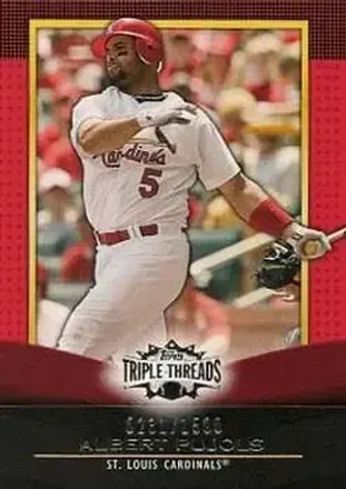 2011 Topps Triple Threads #5 - Albert Pujols - St. Louis Cardinals